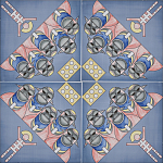 Плитка дизайнерская с узором Мангалоры варинант исполнения - 1 | Loft Concept в Перми