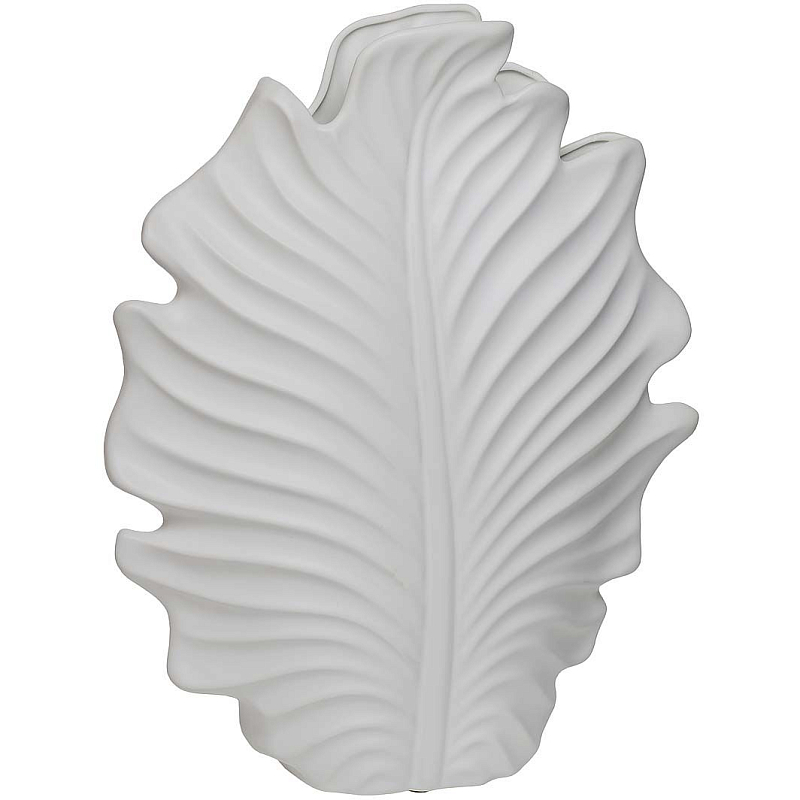 Ваза белая The straightened leaf Белый Ваза белая The straightened leaf Белый в Перми | Loft Concept