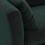Диван с обивкой из велюра зеленый Gibbs Dark Green Sofa варинант исполнения - 4 | Loft Concept в Перми
