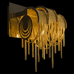 Бра с перфорированными металлическими дугами и цепочками 22 см Atlantis Chain варинант исполнения - 2 | Loft Concept в Перми