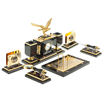 Настольный письменный набор из яшмы и долерита в подарочной упаковке Manager Organizer варинант исполнения - 4 | Loft Concept в Перми