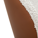 Стул мягкий с обивкой из рогожки и экокожи Contrasting Performance варинант исполнения - 3 | Loft Concept в Перми