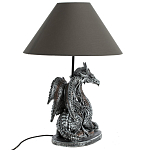 Настольная лампа с абажуром Дракон Silver Dragon варинант исполнения - 5 | Loft Concept в Перми
