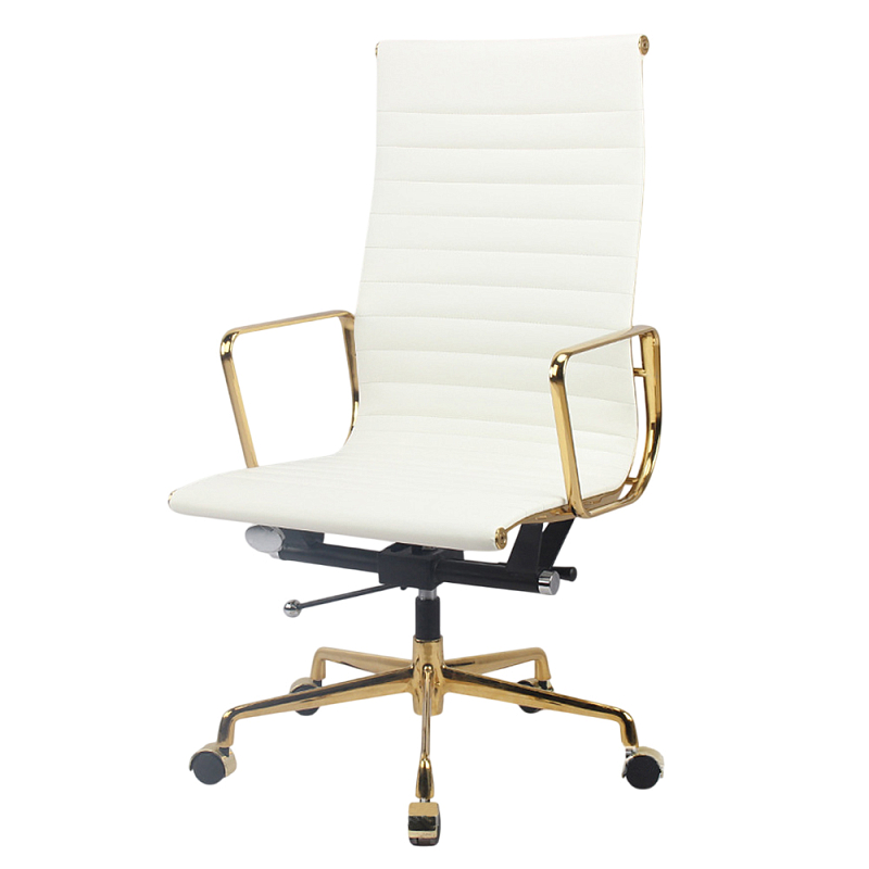 Кресло White Atlant Молочный Золотой Кресло White Atlant Молочный Золотой в Перми | Loft Concept