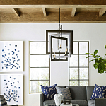 Люстра из пересекающихся квадратных элементов Intersecting Squares варинант исполнения - 2 | Loft Concept в Перми