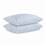 Постельное белье голубого цвета из перкаля с принтом 200х220 см Aurora Allure варинант исполнения - 2 | Loft Concept в Перми