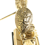 Часы настольные бронзовые из натурального камня Яшма Stone Clock варинант исполнения - 5 | Loft Concept в Перми