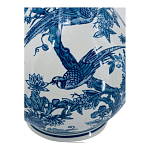 Ваза с мотивами цветущего сада с попугаями Blue Vase Inspired by Nature варинант исполнения - 3 | Loft Concept в Перми