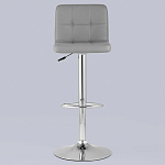 Барный стул с сиденьем серого цвета Honory варинант исполнения - 3 | Loft Concept в Перми