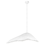 Подвесной светильник с асимметричным волнообразным абажуром и фактурной бахромой по краю Tactile Line варинант исполнения - 8 | Loft Concept в Перми