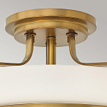 Потолочный светильник с круглым матовым белым плафоном Hinkley варинант исполнения - 2 | Loft Concept в Перми