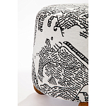 Пуф Wakonda с Круглыми ножками Черно-Белый орнамент варинант исполнения - 3 | Loft Concept в Перми