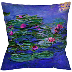 Подушка декоративная с цветочным принтом Impressionism in Art варинант исполнения - 1 | Loft Concept в Перми