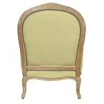 Кресло Ava Classical Armchair green striped flax варинант исполнения - 2 | Loft Concept в Перми