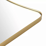 Зеркало золотистое с закруглёнными углами Thin Frame варинант исполнения - 3 | Loft Concept в Перми