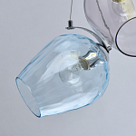 Люстра каскадная с 5-ю разноцветными стеклянными плафонами Kaleido варинант исполнения - 5 | Loft Concept в Перми