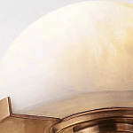 Бра с 2-мя мраморными плафонами на латунном корпусе Light Warm Light варинант исполнения - 2 | Loft Concept в Перми