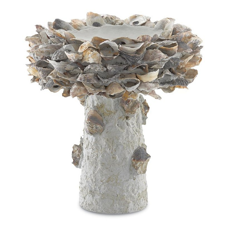 Статуэтка Oyster Shell Small Bird Bath Серый в Перми | Loft Concept 