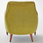 Кресло велюровое горчичного цвета Diaspro Mustard Armchair варинант исполнения - 2 | Loft Concept в Перми