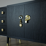 Большой Комод-буфет Elsa Dreams Black с ящиками варинант исполнения - 2 | Loft Concept в Перми