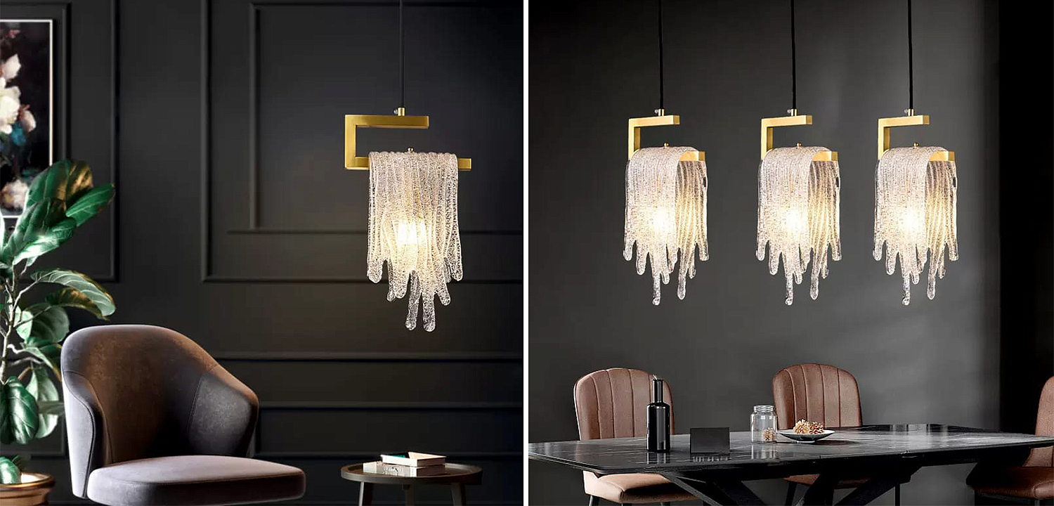 Подвесной светильник Fused Glass Hanging lamp Подвесной светильник Fused Glass Hanging lamp - Loft-Concept в Перми
