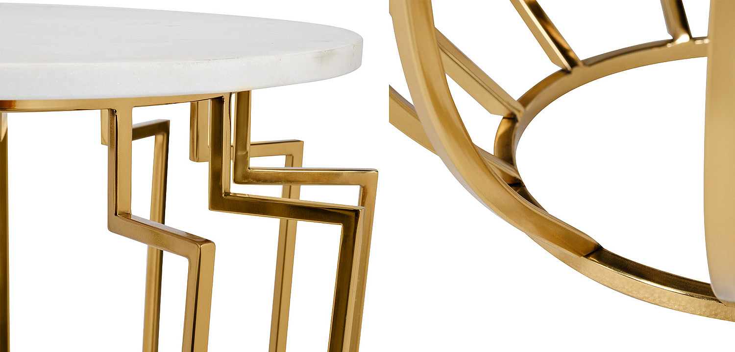 Приставной стол Embret Marble Side Table Приставной стол Embret Marble Side Table - Loft-Concept в Перми