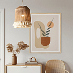 Люстра круглая плетеная с кисточками Small Solar Glow варинант исполнения - 1 | Loft Concept в Перми