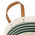 Корзина для хранения с ручками плетеная Interlacement Green  варинант исполнения - 2 | Loft Concept в Перми