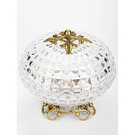 Конфетница из прозрачного рельефного стекла Eden Garden варинант исполнения - 2 | Loft Concept в Перми