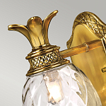 Бра для ванных комнат с прозрачным стеклянным плафоном в форме ананаса и декоративным основанием с рельефным узором Hinkley варинант исполнения - 2 | Loft Concept в Перми