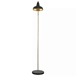 Торшер с плафоном в форме купола в сочетании черного и золотистого цвета Minimalist Execution варинант исполнения - 3 | Loft Concept в Перми