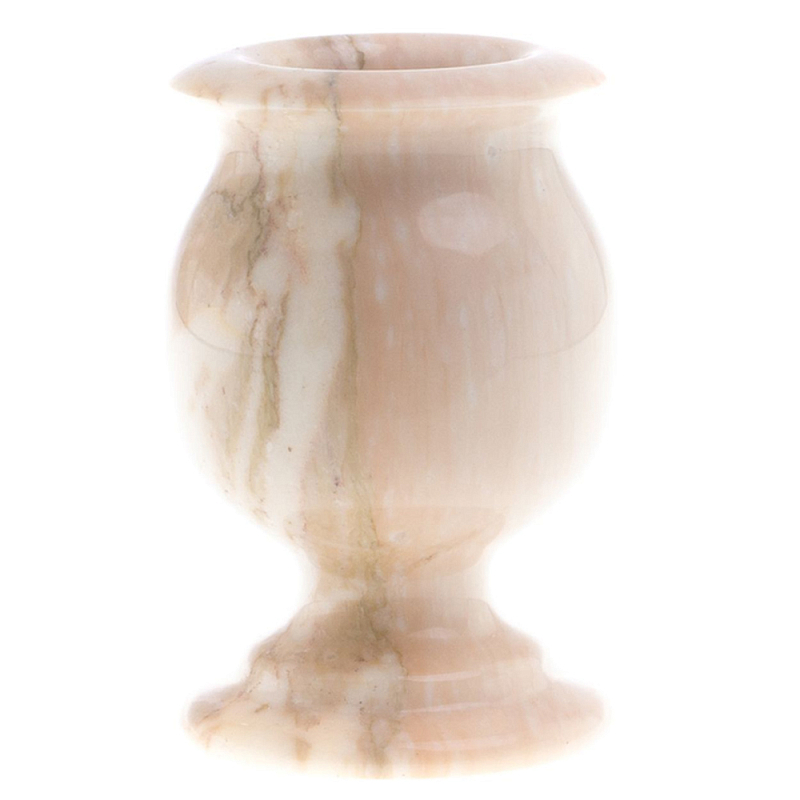 Ваза для цветов из натурального мрамора  Marble Vase Бежевый в Перми | Loft Concept 