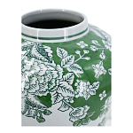 Ваза с зелеными цветочными и птичьими мотивами Vase Inspired by Nature варинант исполнения - 3 | Loft Concept в Перми