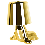 Настольная лампа фигурная цвета золото с гладким абажуром Высота 16 см Sophia варинант исполнения - 6 | Loft Concept в Перми