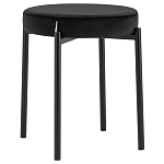 Табурет с мягким круглым сиденьем RIO Black варинант исполнения - 1 | Loft Concept в Перми