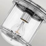 Потолочный светильник для ванных комнат с цилиндрическим стеклянным плафоном и одной лампой Hinkley варинант исполнения - 16 | Loft Concept в Перми