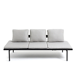 Диван-шезлонг черный Annet варинант исполнения - 1 | Loft Concept в Перми