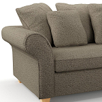 Мебельная ткань Шенилл коричневый цвет 138 см T4-28 варинант исполнения - 4 | Loft Concept в Перми