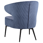 Современное мягкое кресло на металлических ножках Rakush Blue варинант исполнения - 4 | Loft Concept в Перми