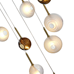 Люстра светодиодная с сферическими стеклянными плафонами Splatter варинант исполнения - 7 | Loft Concept в Перми