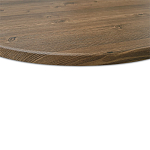 Стол журнальный c коричневой круглой столешницей на трех металлических ножках Charm Coffee Table варинант исполнения - 4 | Loft Concept в Перми