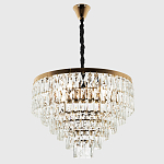 Люстра с прямоугольными хрустальными подвесками Lunet Crystal Rectangulars Chandelier 12 варинант исполнения - 3 | Loft Concept в Перми