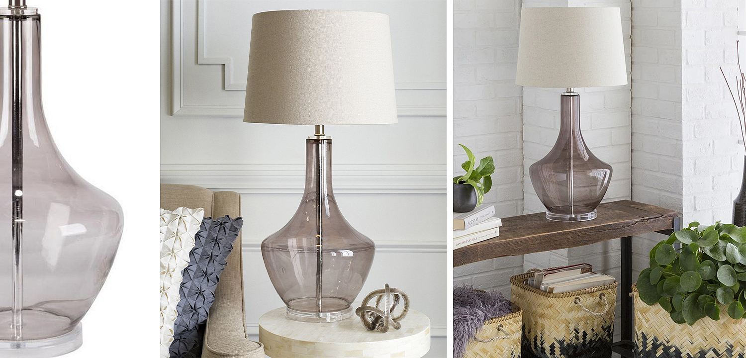 Настольная лампа Fantina Table lamp gray Настольная лампа Fantina Table lamp gray - Loft-Concept в Перми