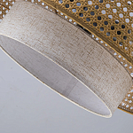 Подвесной светильник с декоративным поясом из плетеного бамбука Biuloggicu варинант исполнения - 8 | Loft Concept в Перми