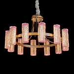 Люстра круглая с текстурными цилиндрическими плафонами Glimpse варинант исполнения - 1 | Loft Concept в Перми