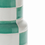 Ваза из фаянса Brighter than the Stars с шахматным принтом бирюзового цвета  варинант исполнения - 2 | Loft Concept в Перми