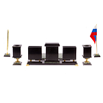 Настольный письменный набор из нефрита на ножках Executive Recruitment варинант исполнения - 5 | Loft Concept в Перми