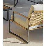 Дизайнерское уличное кресло на металлическом каркасе PHOENIX Armchair варинант исполнения - 6 | Loft Concept в Перми