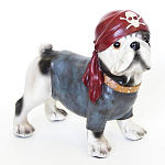 Статуэтка собака в бандане Fashionable Dogs Pirate варинант исполнения - 1 | Loft Concept в Перми