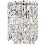 Люстра круглая с хрустальными подвесками на серебряном каркасе Roul Crystal Light варинант исполнения - 12 | Loft Concept в Перми